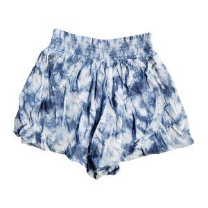 PINK Victoria's Secret Shorts Women's Size Small Blue Tie Dye Elastic Waist